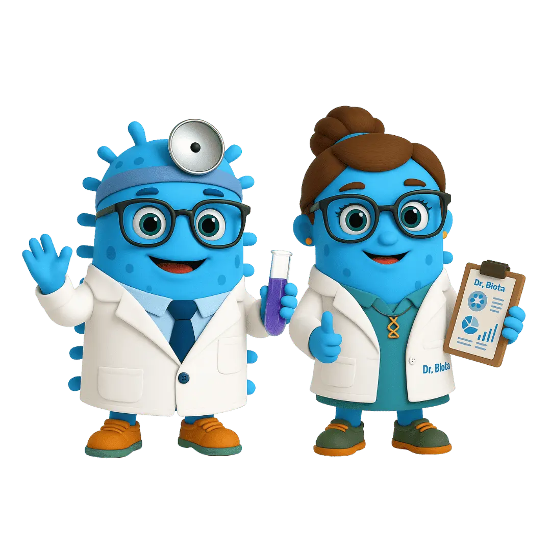 noodor-profesor-micro-dra-biota-personajes-microbiota-natural - Noodor.es